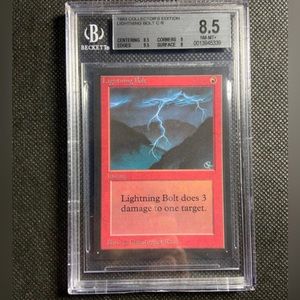 1993 MTG Magic The Gathering Lightning Bolt Collectors’ Edition BGS 8.5 NM-MINT+